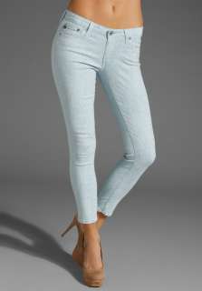 AG ADRIANO GOLDSCHMIED The Legging Ankle in Snake Ice Blue at Revolve 