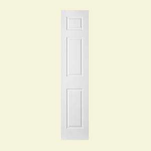 JELD WEN 18 in. x 80 in. Molded White 3 Panel Slab Door 45592 at The 
