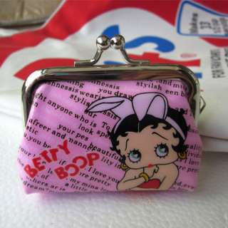 betty boop Girl coin kid hand cute Mini bag Purse love  