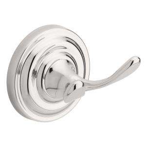   Double Robe Hook in Polished Chrome 138275 at The Home Depot
