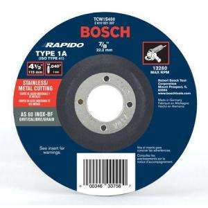 Bosch 4 1/2 In. Thin Metal Cutting Disc TCW1S450  