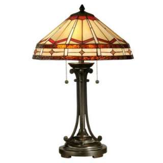   Tiffany JewelMission Collection 24.5 in Antique Bronze Table Lamp