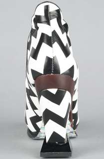 Irregular Choice The Botoxic Shoe in Black and White  Karmaloop 