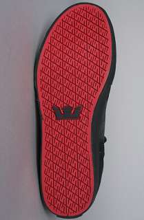 SUPRA The Red Carpet Series Skytop Sneaker in TUF Black Satin 