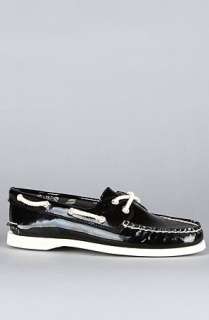 Sperry Topsider The Two Eye Boat Shoe in Black Patent  Karmaloop 