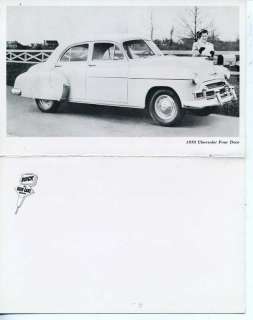1950 CHEVROLET CAR DEALER ADVERTISING POSTCARD 4 DOOR  