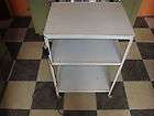 Vintage Metal Kitchen Home Table Sewing Craft w Outlet Stand Cart
