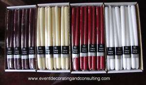 12 TAPER CANDLE UNSCENTED for Special Events 24/Box  