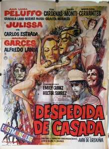   Casada, original Mexican movie Poster, Ana Luisa Peluffo 1968  