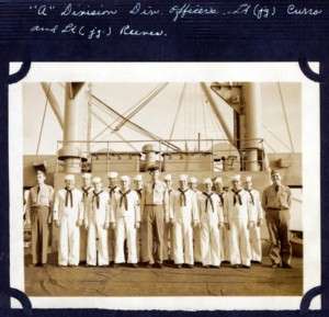 WWII USS Cepheus A Div. Crew, Officers US Coast Guard  