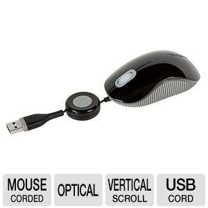 Targus AMU83US Mini Kaleidoscope Optical Retractable Mouse   USB 