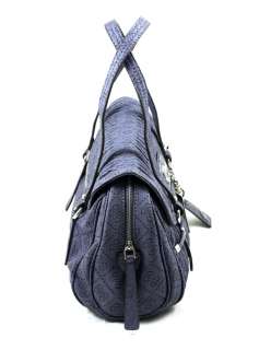 2011 Newest Guess Cool Disco Satchel Blue Handbag Purse NWT ZZ