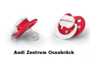 Audi Sport Babyschnuller Schnuller Mini Schalldämpfer Kit 2 er Set 