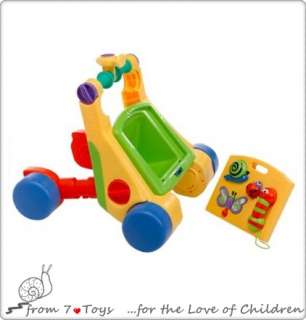 TOMY 2in1 Kinder Fahrzeug Kinderdreirad Auto Lauflernhilfe 