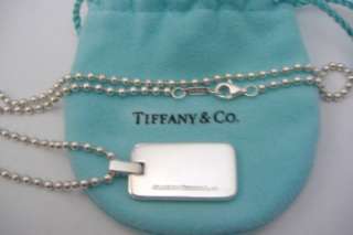 Tiffany & Co. Atlas Tag Pendant Sterling Silver  