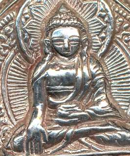 Medaillon Amulett Silber Buddha Shakyamuni Box 128c  