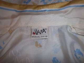Vintage late 1960s Vera silk Blouse Shirt size 12 Never Worn
