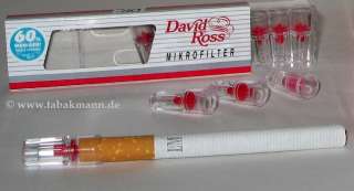 DAVID ROSS Mikro Filter (Zigarettenspitze)  10er Pack  