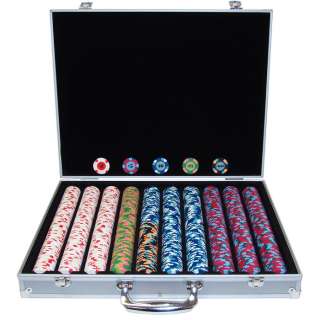 GENUINE PAULSON FULL CLAY 1000 Chip Poker Set   NEW!  