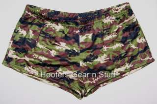 BRAND NEW 100% AUTHENTIC HOOTERS GIRL NEW STYLE SEXY CAMO HOOTERS 