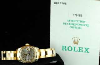   Rolex Solid 18K Yellow Gold President FACTORY BLACK MOP DIAL PAPERS
