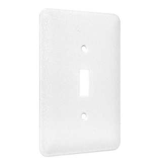   Gang Textured White Toggle Wall Plate WMTW T at The Home Depot