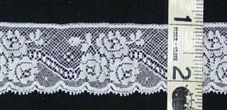 IMPORTED HEIRLOOM WHITE LACE EDGING FOR SEWING  