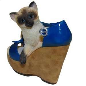 Kleine Katze mit Schuh   Deko Figur   FIGUREN  Küche 