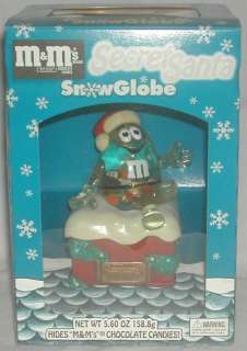 Secret Santa Snow Globe Candy Container With Box  