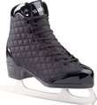 American 528 Salsa Quilted Patent Leather Figure Skate   Black (Women 