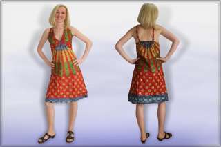 BUNTES MINIKLEID,Vintage Mini Kleid Indien Goa Hippie 7  