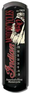 Indian Motorcycle Logo Rec Dorm Game Room THERMOMETER  