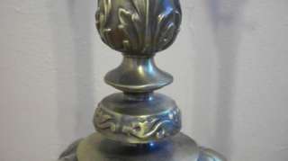 Pair Brass Stiffel Table Lamps w/Ornate Leaf Design  