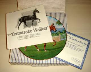 Donald Schwartz Purebred Horses TENNESSEE WALKER Plate Orig Bx+COA *A 