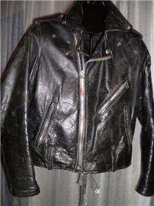   leather jacket 1950s black label cycle champ size 40 42 with 43 chest
