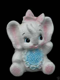Vtg Nursery Decor ESD Japan PLANTER CACHE Elephant Baby  