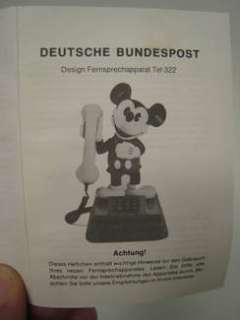 NEU! Micky Maus, Mickey Mouse Telefon, orig. Deutsche Bundespost in 
