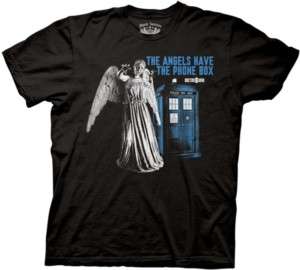 Doctor Who Tardis The Angels Have the Phone Box T Shirt  