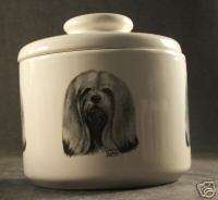 Ceramic Lhasa Apso Dog Jar Urn Pet NEW Dogs Pets  
