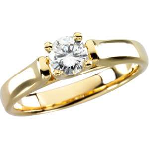 00 CARAT MOISSANITE ROUND CUT SOLITAIRE RING 2 CT HEAVY MOUNTING 