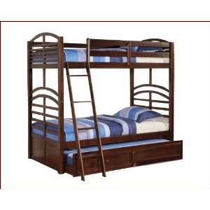  Acme Furniture Twin over Twin Bunk Bed in Espresso AC10155 