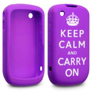 KEEP CALM & CARRY ON RUBBER CASE FOR BLACKBERRY 8520  