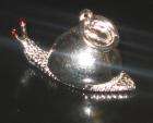 Sterling Silver Garden Snail Charm  