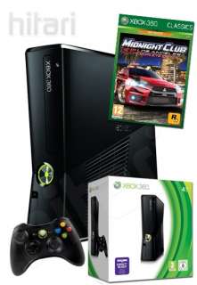 Xbox 360 Console 250GB + Midnight Club LA Complete Edition Game Xbox 