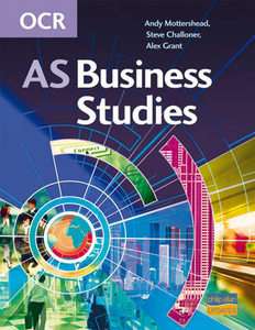 OCR AS Business Studies Teacher Answer Guide by Andy Mottershead, Alex 
