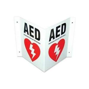  Defibtech  3 Way Wall Sign, 8x10    Sold as 2 Packs of 