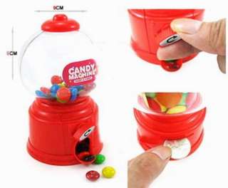 New Colour Candy Sweet Gumball Kids Toys Coin Insert Machine Game 
