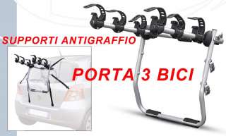 Portabici posteriore universale porta bici 3 biciclette portabici Made 