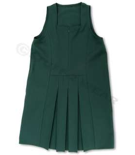 New Girls Zip Front Pinafore School Uniform Skirt M&S  