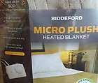  Micro Plush Electric Heated Blanket King Size Tan  Dual Control